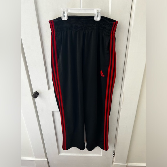 Adidas Red Stripe Track Pants - Picture 2 of 5